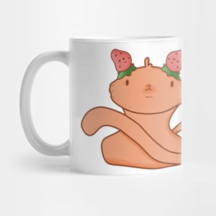 Cute Strawberry Cat, Cat Lover Mug